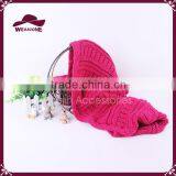Womens Basic Knitting Cable Scarf Cashmere thumbnail-4