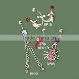 2012 Hot Sale New Sexy Rhinestone Navel Ring Body Piercing Jewelry,body Jewelry Accessory thumbnail-1