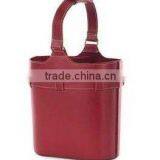 Red Leather Wine Bag,wine Tote,wine Carrier,wine Holder,two Bottle Wine Bag,wine Gift thumbnail-1