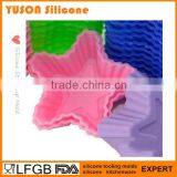 China Mini Start Shaped Silicone Jelly Muffin Tart Pan Set of 12 thumbnail-6