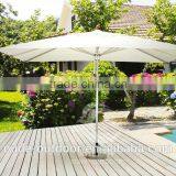 Outdoor Aluminium Giant Middle Pole Umbrella White Garden Parasol Cheap Price thumbnail-2