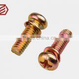 Cross Recessed Pan Head Screw, Single Coil Spring Lock Washer Assemblies