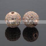 Grade AAA 8mm Natural White Zircon Balls With 24k Gold Plated CZ Jewelry thumbnail-3
