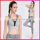 2016 New Design Fashion Mesh Sexy Sport Wear Yoga Bra With Removable Pads thumbnail-1