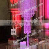 Shanghai event rental acrylic LED lighted decorative table chandeliers centerpecies