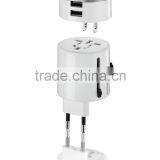 Universal Travel Adapter 2 Universal Sockets Covering More Than 150 Countries AU UK US EU