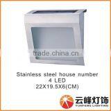 stainless steel solar doorplate light
