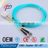 SC- ST 3m Duplex Multimode 10G OM3 50/125 3.0mm Pvc/lszh Fiber Optiic
