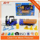 Plastic Mini Pull Back Toy Car City Truck Set for Kids