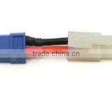 White Male Tamiya Connector to Male Blue XT60 Plug Charger Lead Wire Adapter