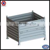 Steel weld custom foldable steel container for warehouse storage