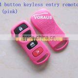 New Nis 4 Button Keyless Entry Remote Case (pink)