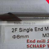 End Mill 2 Flutes High Speed Steel Din327
