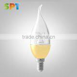 C37 E12 E14 3W 5W Smd Clear Glass Led Candle Lamp Lighting for Wholesale Led Mirror Bulb