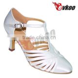 Leather sole modern dance shoes for ladies women satin high quality dance shoes hong kong zapatos de mujer