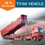 Titan 3 Axle 50 Tons Heavy Duty Tipper Truck Semi Trailer For Sale