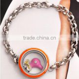 Unique style beautiful supplier ODM/OEM Silver Locket Bracelet
