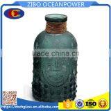 Cheap Embossment Small Glass Flower Vase thumbnail-1