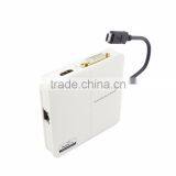 USB 3.1 Type C USB-C to DVI HDMI HDTV External Graphics Card & RJ45 Gigabit Ehternet Adapter 3 in 1 for New Macbook thumbnail-3