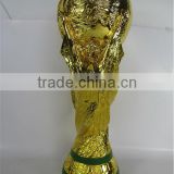 Resin plated world cup trophy