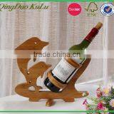 eco friendly decorative fish wooden wine holder,novelty wooden bottle holder