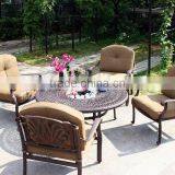 SIGMA Antique Bronze Dining Sets Cast Aluminum Furniture Outdoor Table And Patio Chairs thumbnail-1