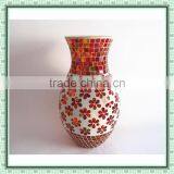 Gift Items Home Glass Mosaic Ornament Patterned Chinese Antique Tall Flower Vases for Weddings thumbnail-2