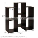 Staggered Cube Bookcase With 6 Shelves Original Design Display Shelf Home Furniture Wood Book Rack thumbnail-3