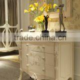 BISINI New Arrival Kids Handmade French Painted Wooden Console Cabinet With Drawer thumbnail-1