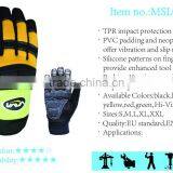 TPR Impact Protective Slicone Anti Slip Neoprene Anti Vibration Mechanical Working Gloves thumbnail-4