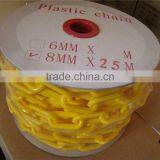 Colored Durable Recyclable Load Bearing Industry Workshop Supermarket Plastic Alert Link Chain
