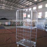 Aluminum Hot Sale Warehouse Wire Mesh Roll Cage Roll Container thumbnail-2