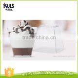 Food Grade Disposable Dessert Ice Cream Container Plastic Cup Square Round Special Shape Dessert Cups thumbnail-3