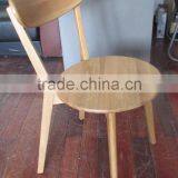 Solid Oak Wood Dining Chair Restaurant Wooden Chair thumbnail-5