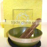 High Quality Handmade in Neapl Solar Plexus Chakra Tibetan Singing Bowl thumbnail-1
