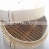 5" Diameter Chinese Natural Designed Bamboo Dim Sum Steamer thumbnail-3