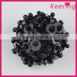 Wholesale Vogue Small Size Black Decorative Buttons Accessory Button for Clothing WBKA-298 thumbnail-3
