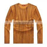 Men Round Neck Printed Fabric Long Sleeve Sweater thumbnail-1