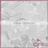 White Floral Chiffon Lace Embroidery Fabric, Fashion Applique Designs Lace thumbnail-5
