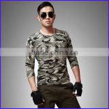 wholesale long sleeve army camouflage men's t shirt