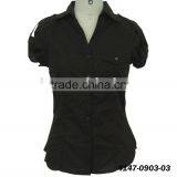 Lady Pocket Casual Blouse Women's Garment thumbnail-1