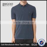 MGOO Custom Made 100% Pima Cotton Polo Shirts For Men Short Sleeves Rib Cuff Mens Tops Chest Logo Embroidery thumbnail-1