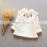 Cotton and Cashmere Coat Girls Lace Collars Agaric Children Coat thumbnail-4