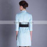 Own Brand Elegant Airlines Dress Flight Attendant Uniforms ,OEM Design Airline Dress Stewardess Uniforms Wholesale thumbnail-2