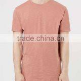 100%Cotton Crew Neck Longline T-shirt Wholesale Blank Mens T-shirt 2016 thumbnail-2