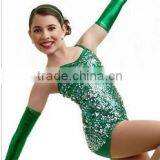 Stunning Sequin Green Leotard Jazzcostumes for Teen Girl-fashion in China thumbnail-1