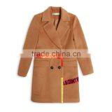 2017 Latest Designs Lady Formal Stripe Winter Long Coat for Women thumbnail-4