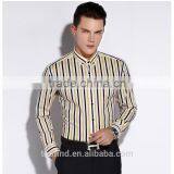 China Supplier Customise Classic Men's Formal Striped Shirt in Bulk thumbnail-3