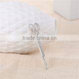 Zinc Based Alloy Hair Clips Findings Scissors Silver Tone 61mm x 18mm thumbnail-1