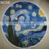 Whirl Beach Towel Muti Design Round Table Towel Shawl Yoga Mat Bath Towel Beach Towels/ Beach Towels